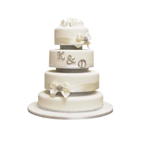 Initials Wedding Cake