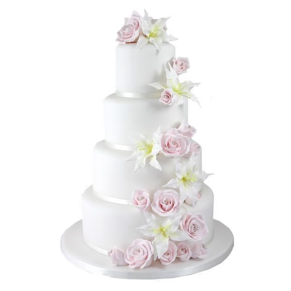 Lily Rose Wedding Cake