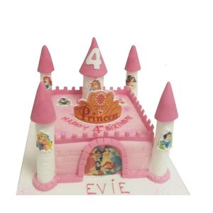 Princess Castle Cake 1 Tier