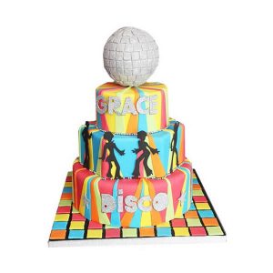 Disco Birthday Cake