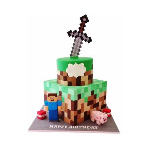 Minecraft Birthday Cake