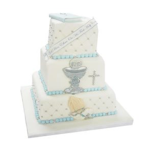 3 Tier Holy Communion Cake