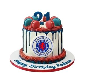 Football Rangers Birthday Cake