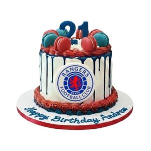 Football Rangers Birthday Cake