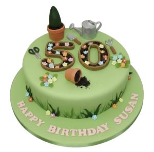 Gardening Birthday Cake