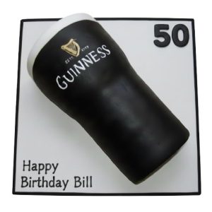 Guinness Pint Birthday Cake