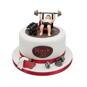 Gym Fitness Birthday Cake