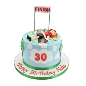 Marathon Runner Birthday Cake