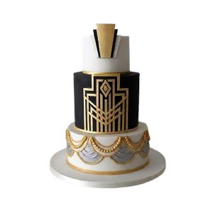 Art Deco Wedding Cake